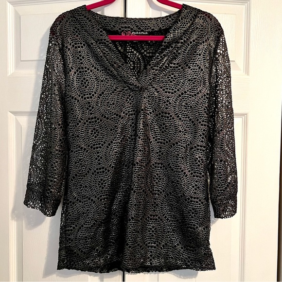 Peck & Peck Blouse Size Large - Picture 3 of 9